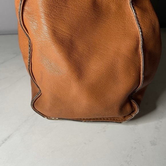 Michael Michael Kors Caramel Leather Shoulder Bag Designer Neutral 90s Y2K - Picture 11 of 11